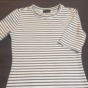 White/Black Striped Dress
